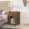 Nightstand Smoked Oak 50x36x60 Cm Particleboard
