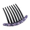 Temperament All-match Hair Accessories Korean Style Headwear Seven-tooth Comb Rhinestone Hair Comb