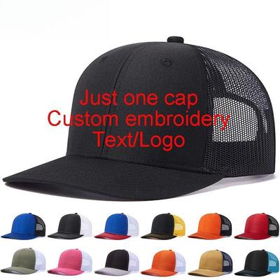 Custom Embroidery Logo Baseball Cap Summer Breakable Net Blank Truck Caps Men's Women Text Letter Richardson Hats Custom Logo