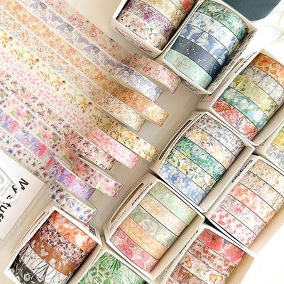 Frühlingsblumen-Romanze Washi Tape - DIY-Journal & Dekorative Aufkleber, Selbstklebend