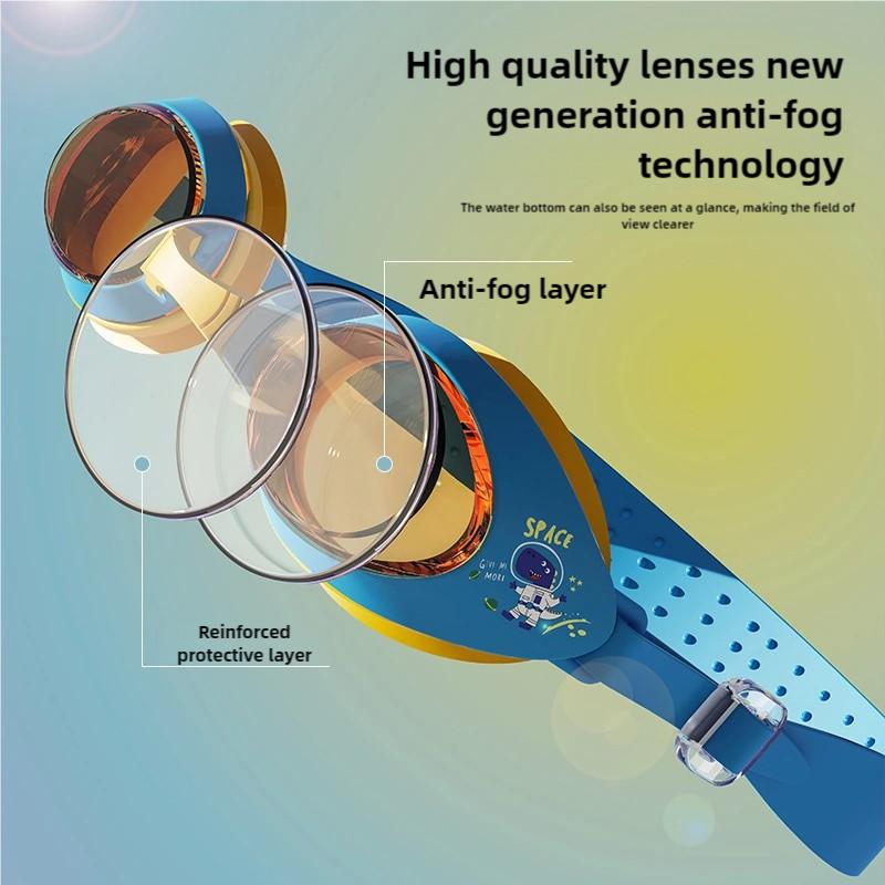 Children's Swimming Goggles Waterproof and Anti Fog High-definition Cartoon Professional Swimming Goggles for Boys and Girls