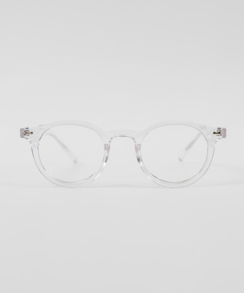 Eseubika Dion-C02 Transparent Horn-Rimmed Glasses Blue Light Blocking