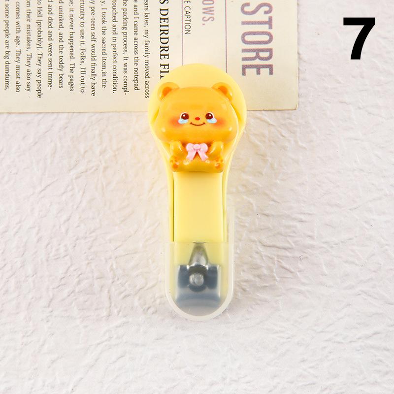 Roztomilé kreslené kleštičky na nehty s máslem Bear s krytem Přenosné kleštičky na nehty Nůž kleštičky na nehty pro dospělé a děti