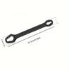 1pc Universal Self-Adjusting Wrench 3-17mm, Metal Hydraulic Multifunctional Torx Spanner for Auto & Bicycle Repair, No Electricity Needed