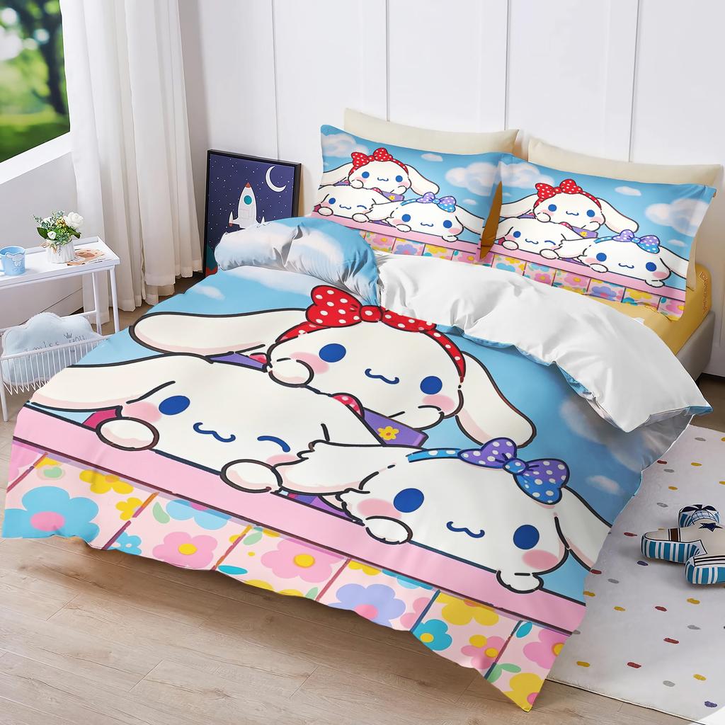 Cinnamoroll Sanrio 3D Children'S Bedding Set Duvet Cover Sets Comforte Suitable For Children And Adults Cute Printed Cartoon