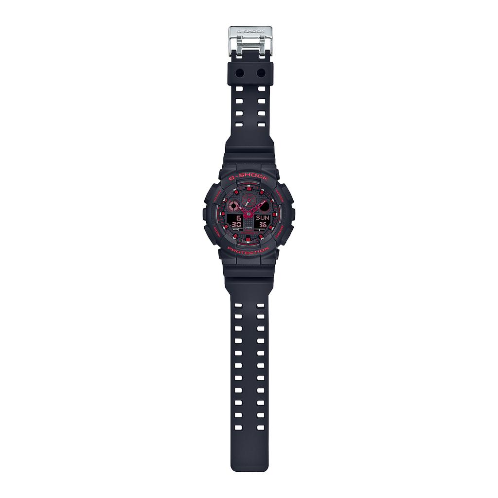 Casio G-SHOCK Men's Resin 200M Water Resistant Digital Shock Resistant Quartz Watch GA-100BNR-1A