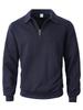 Half-Zip Stand Collar Cable Knit Men's Pullover Hoodie