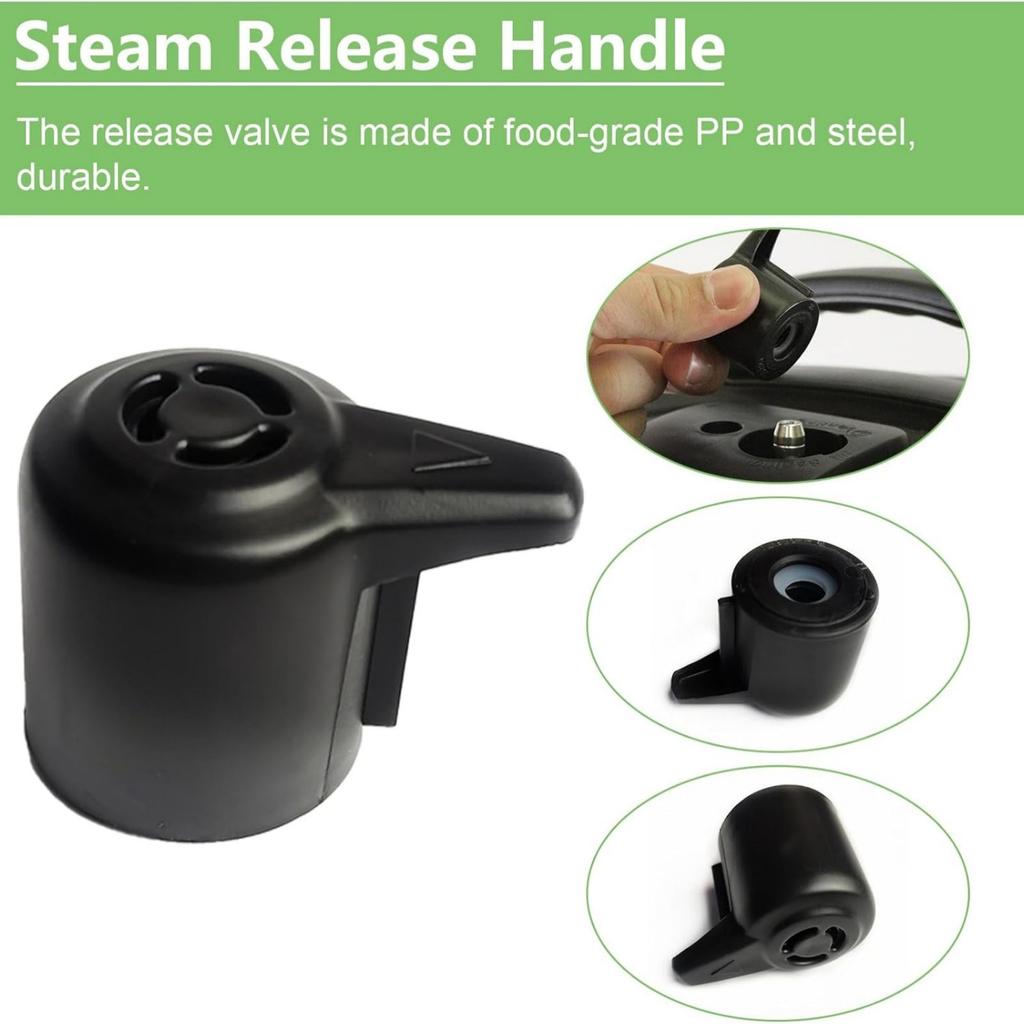 Comprehensive Pressure Cooker Accessory Set Dishwasher Safe Part for 5/6QT Featuring Anti Blockage Sealing Rings