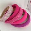 Rose Red Series Headband Female Hair Hoop Sweet And Cute Go Out All-Match Press Hair Headband Versatile  Hairstyle Tool