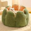 Dog Puppy Flower Bed Round Base Detachable Cushion Sofa for Small to Medium Pet Creative Pet Bed Cute Nest