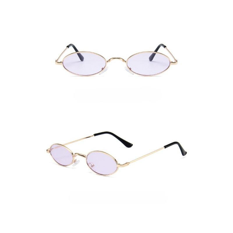 Fashion Retro Oval Metal Children's Sunglasses Hip-hop Sun Protection Eyewear