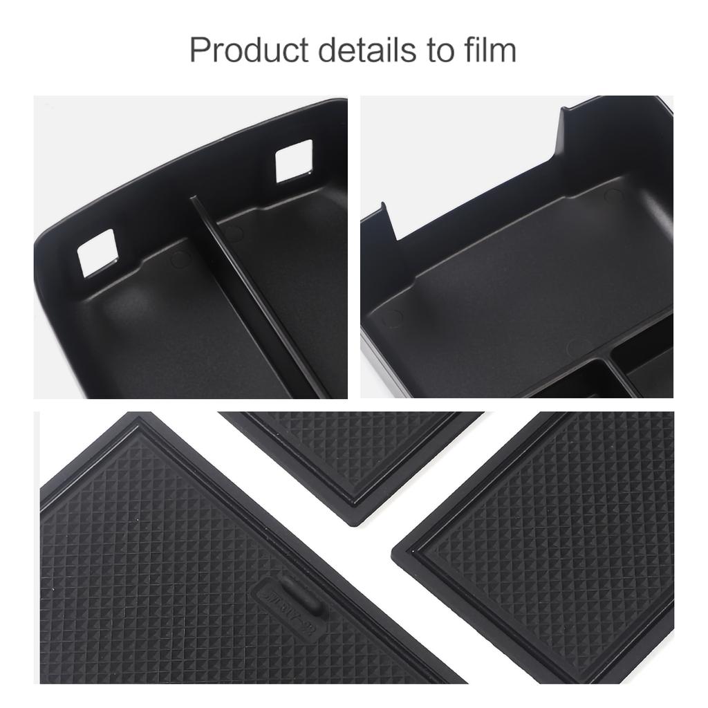 Car Central Armrest Storage Box for NIO ET7 2025-2025 Center Console Tray Organizer Accessories Tidying Black