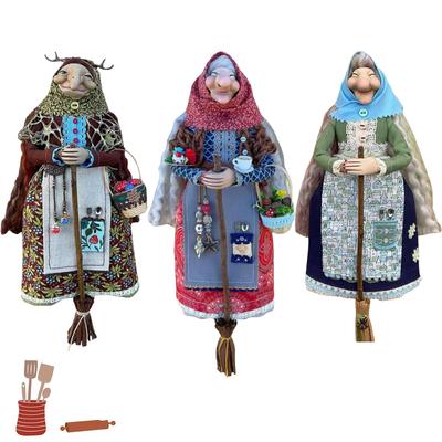 Handmade Kitchen Witch Doll Luck Companion For Your Kitchen, Hanged Witch Dolls Hanging Pendant