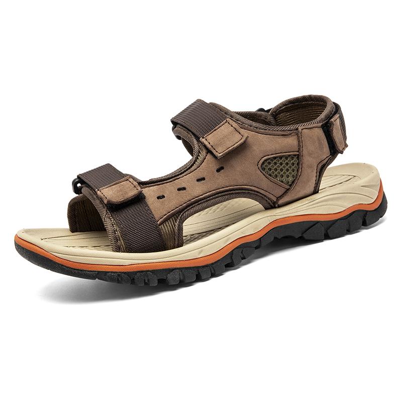

Summer Sandals Shoes Men Outdoor Anti-slip Flat Sole Breathable Water-resistant Lightweight Breathable Casual Shoes Men Shoes 47 коричневий