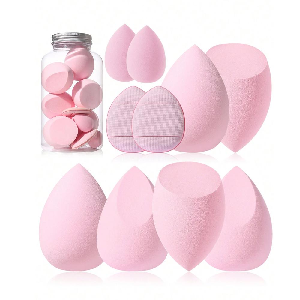 Makeup Sponge Set Blender Sponges 10 Pcs for Foundation Powder Liquid Professional Beauty Sponge Super Soft Facial Makeup Tools