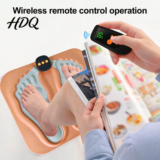 Professional Sole Fatigue Relief Tool EMS Foot Massager for Neuropathy Transcutaneous Electrical Nerve Stimulator 6 Modes 15 Home Office