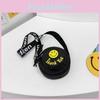 Cartoon Face Smiley Printed Backpack Canvas Shoulder Bagfor For Girls And Boys