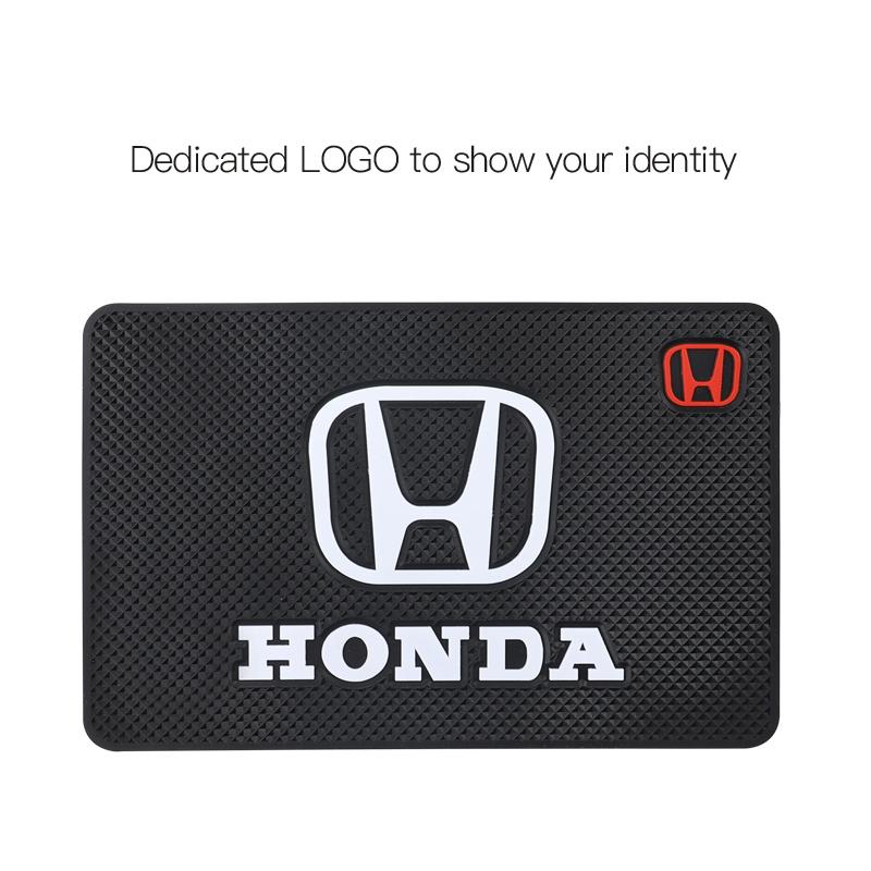 

1Pcs Car Logo Non Slip Mat Auto Dashboard Sticky PVC Pads For Honda Civic Fit Jazz Accord Pilot CRV Odyssey Passport City Shuttl