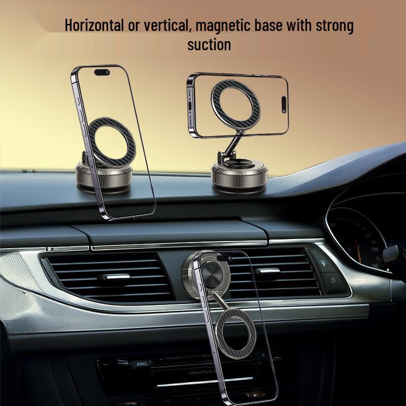 Universal Magnetic Car Phone Holder with Suction Cup for Dashboards