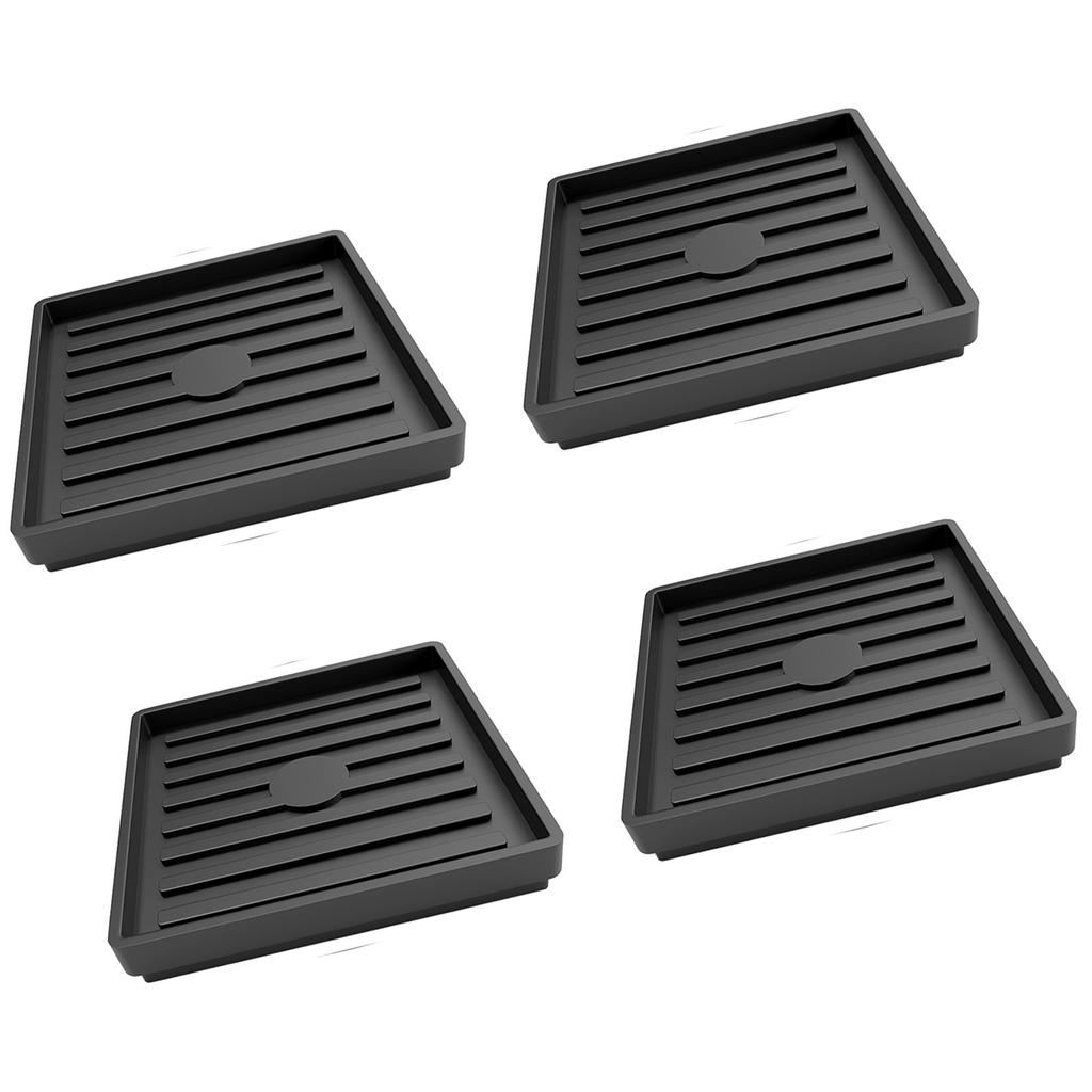 Pack Of 4 Rubber Casters Cups Furniture Grippers Round Sofa Stoppers Anti Skids Pad for Bed Table Chair Daily Use