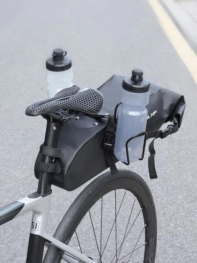 Bicycle Tail Bag Stable Rack Fixture Cycling Large Tail Bag Fixture Double Water Bottle Cradle Conversion Seat Anti-shaking