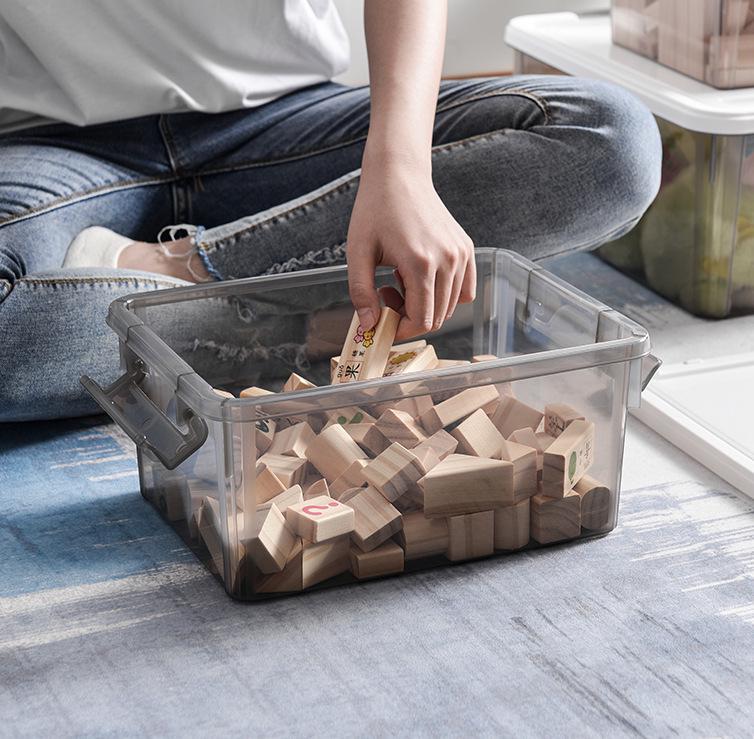 Organizator de Depozitare din Plastic Transparent pentru Jucării și Diverse pentru Copii