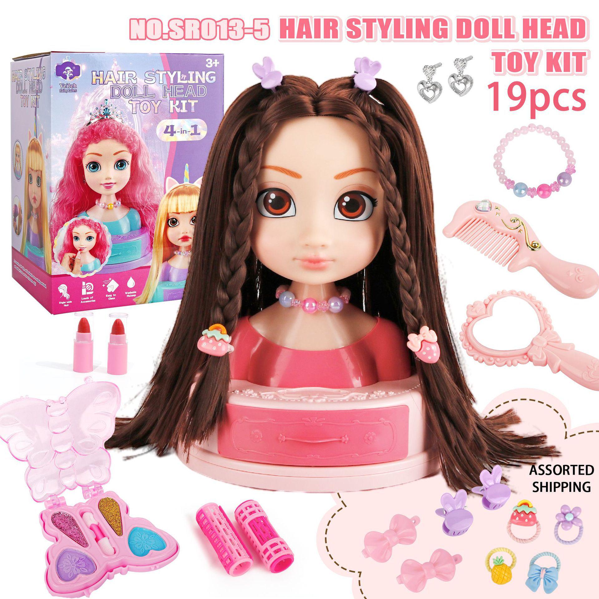 Barbie Doll Hair Styling Play Set – Princess Braiding Toy for Kids.