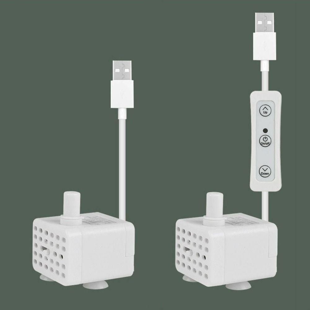 3W Small Circulating Filtration Pump USB Charging Pet Water Dispenser Pump  for Fish Tank