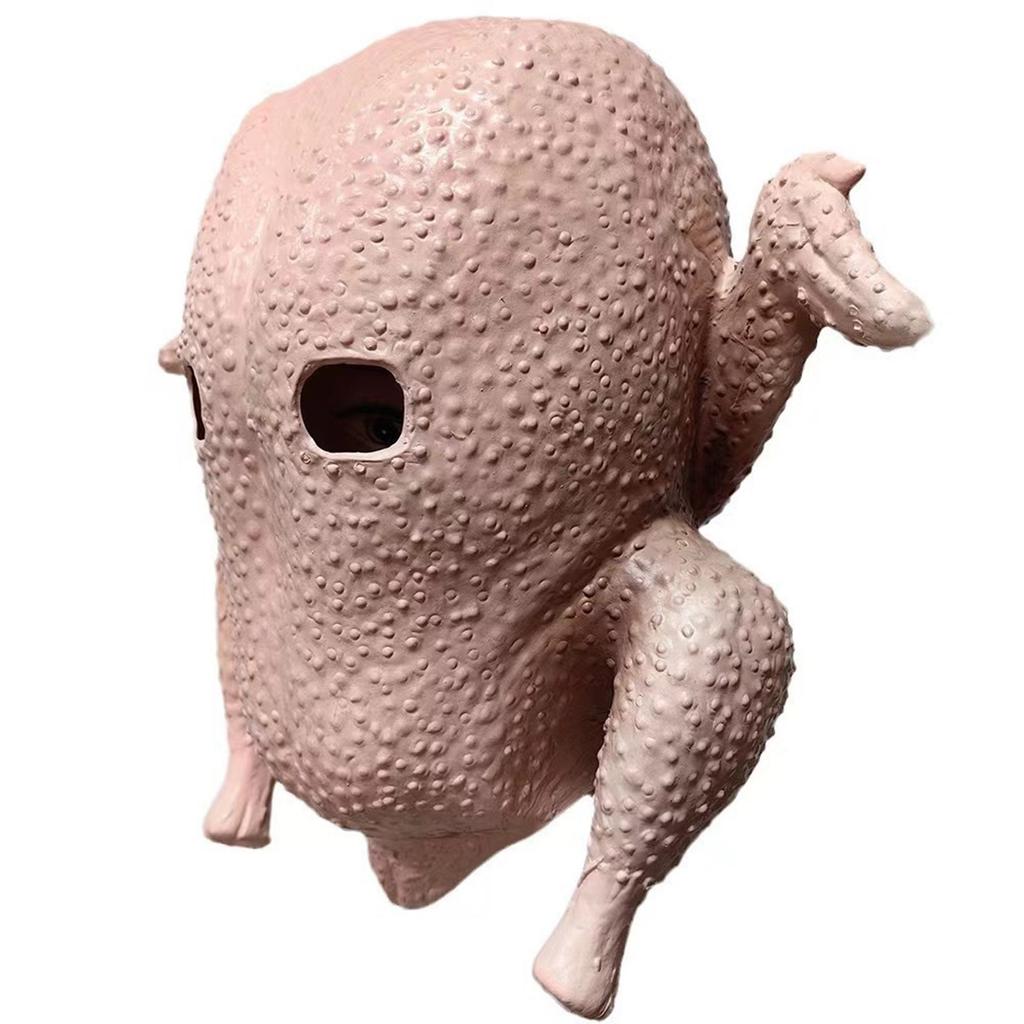 Halloween Masks For Adults Halloween Chicken Animal Latex Head Cover Exaggerated Nose & Lips Pranks Props