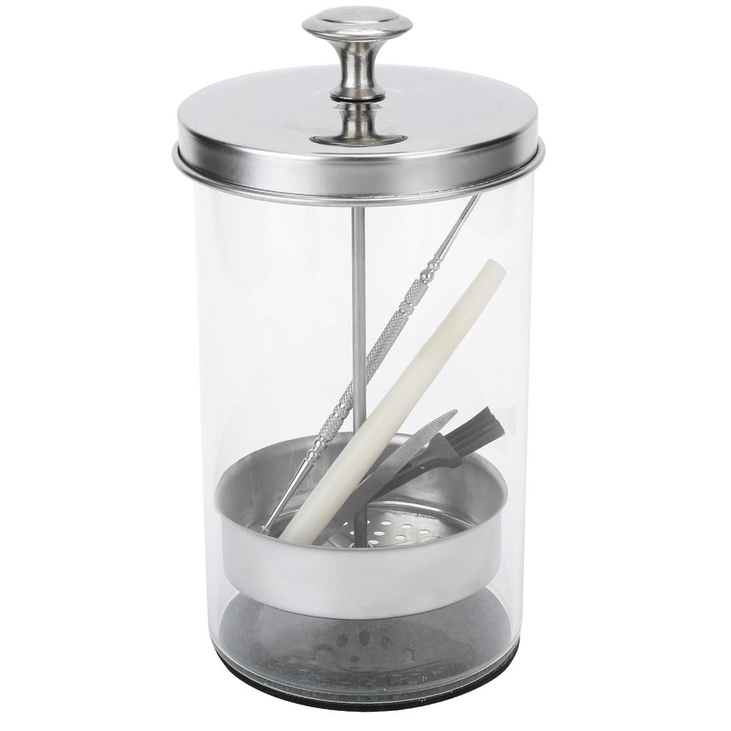 Professional Soaking Jar Salon Barber Scissor Combs Glass Cleaning Bottles 650ml