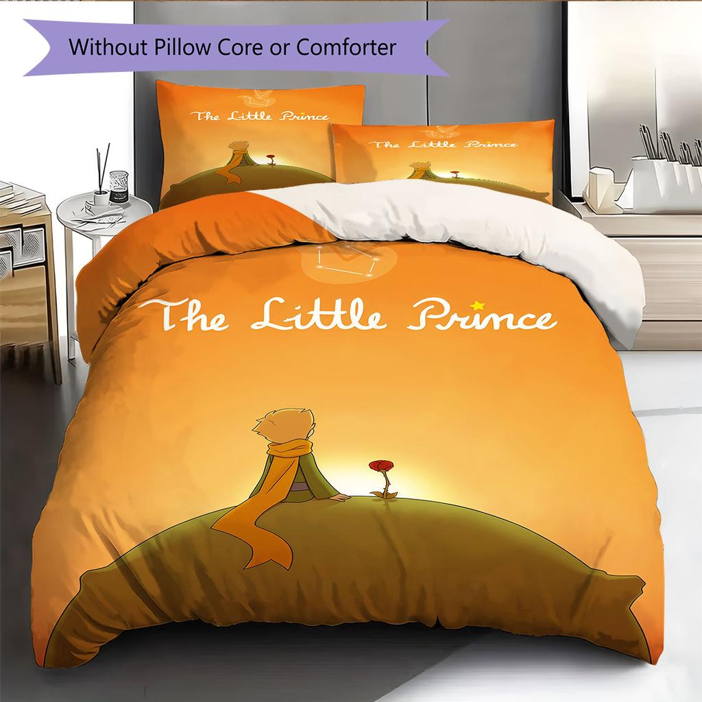 Little Prince Magic Bedding Quilt Set Quilt Cover Pillowcase Home Decoration Birthday Gift (1 * duvet cover + 2 * pillowcase, without core)