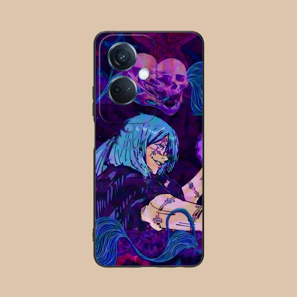 JJK Mahito Phone Case for OPPO Reno 14 13 12 11 10 9 8 7 6 5 F T Pro 5G Soft TPU Shockproof Cover