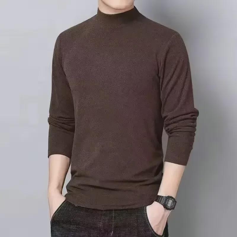 Men's Fashion Long-Sleeve Warm Velvet T-Shirt