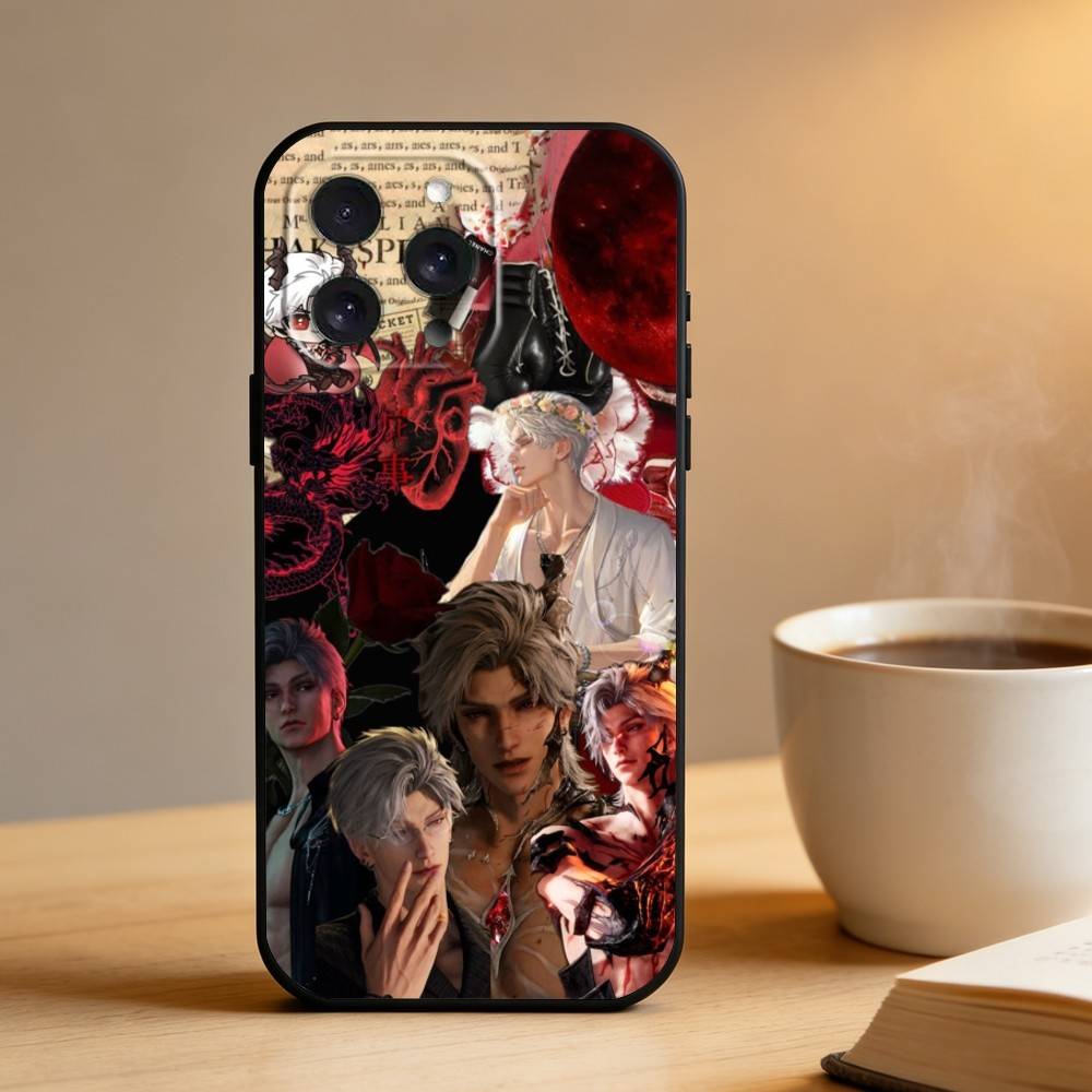 

Чехол для телефона L-Love and Deepspace Sylus для iPhone 16,15,14,13,12,17, Pro Max, Plus, силиконовый, черный iPhone15pro