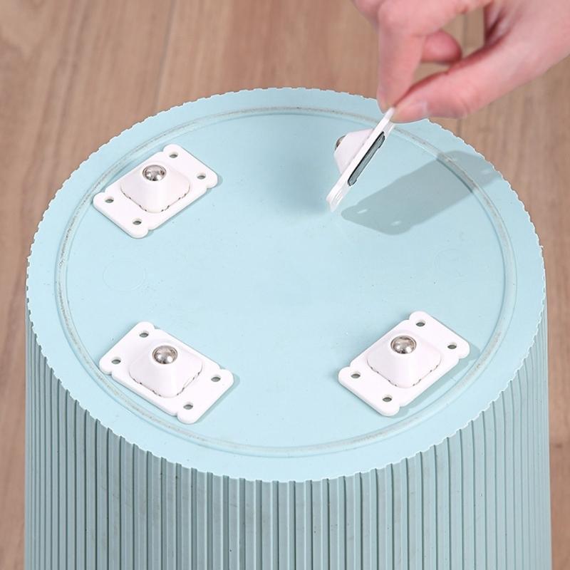 4 τμχ Αυτοκόλλητοι Τροχοί 360 Μοιρών Περιστροφής Κολλητοί Περιστρεφόμενοι Τροχοί Κολλώδεις Ροδέλες Μετακινητές Επίπλων για το Σπίτι