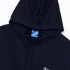 Champion Long Sleeve Fleece Hoodie with Embroidered Script Size Size L Men's Logo, C3-YS151Z, Navy,