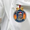 Tiger Team Christmas Decoration Detroit Team 125th Anniversary Hanging Decoration Alloy Ornament with Tiger Logo for Christmas Tree Baseball Fans Gift