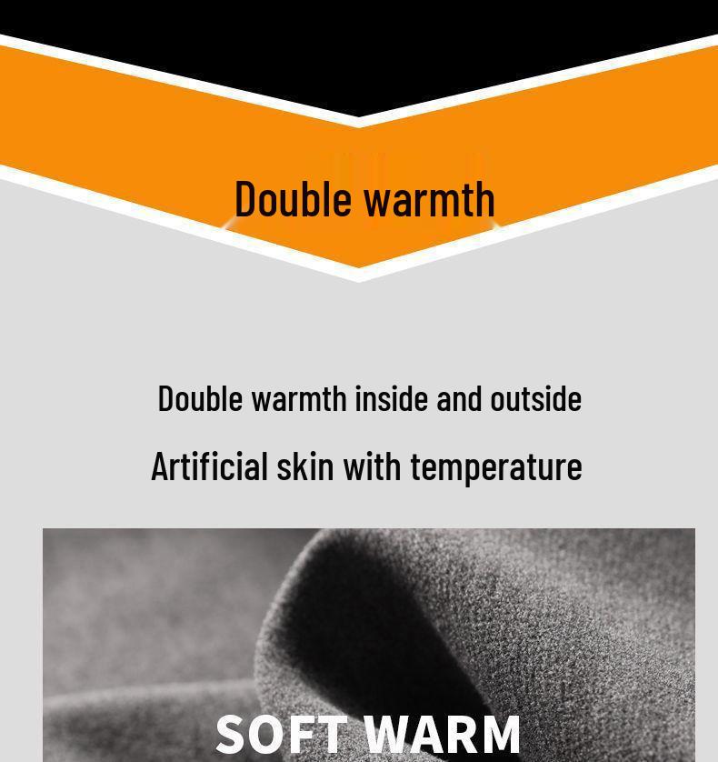 Men's German Fleece Double-Sided Warm Turtleneck Shirt - Versatile Long-Sleeved Top for Autumn and Winter