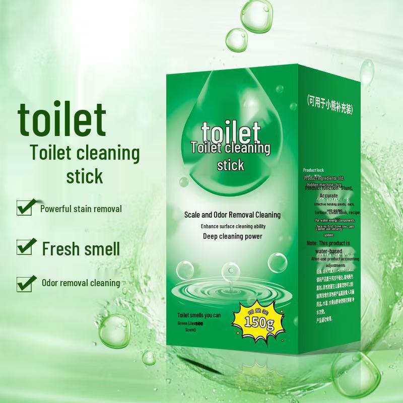 Large Capacity Blue Toilet Cleaning Stick with Deodorizing and Sterilizing Properties