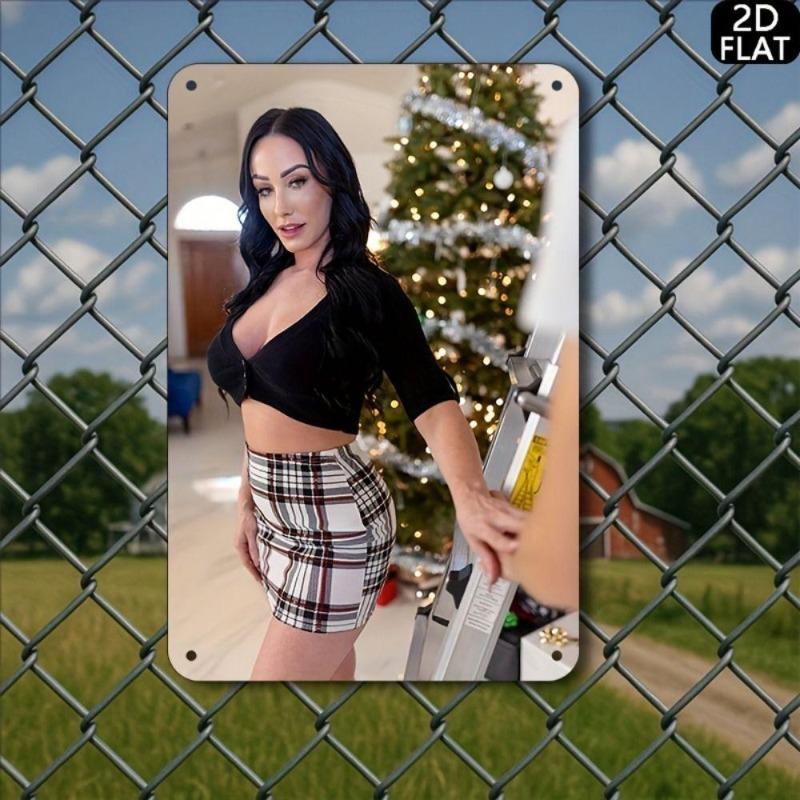 Pin-Up Girl Blechschilder, Garage Werkstatt Metalldekor 20x30cm