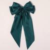 "Retro Large Ribbon Bow Hairpin Inspired by Yang Zi - Elegant Spring Clip Hair Accessory"