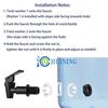 HUINING BPA-Free Plastic Faucet Replacement Cooler Faucet for Countertop Home Bucket Water Cooler Filtration System Pitcher Water Dispenser (2-Pack Bl