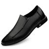 Fashion Minimalist Men Comfortable Soft Breathable First Layer Cowhide Sizes 36-46 Loafers Office Business Dress Genuine Leather Shoes