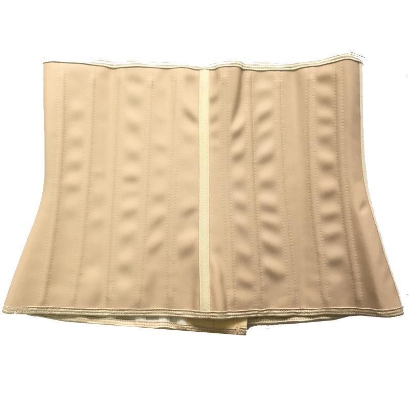 25 Steel Boned Latex Waist Cincher: Smooth Surface Postpartum Abdominal Binder & Body Shaper