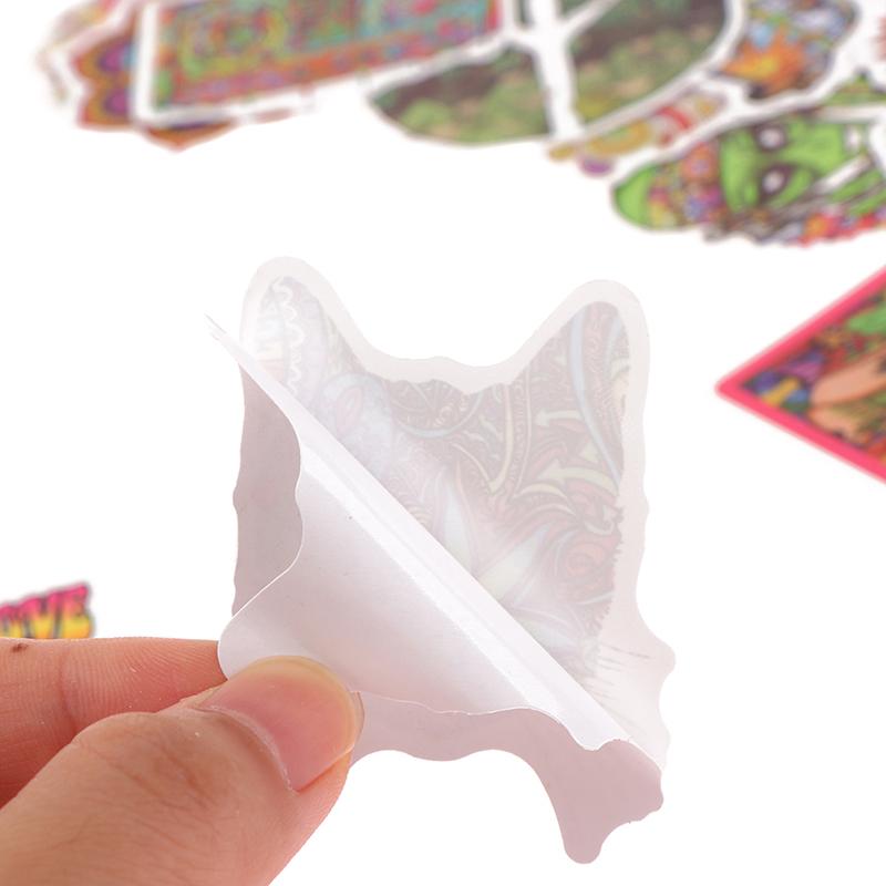 50Pcs Psychedelic Hippie Art Sticker Classic Toy For Skateboard Fridge Laptop Decoration