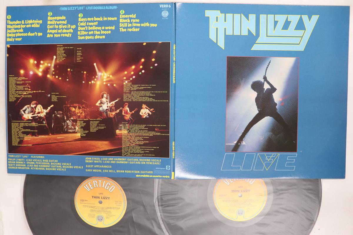 Виниловая пластинка THIN LIZZY  Life  Live VERD6 VERTIGO 1983 Великобритания Рок Б/у