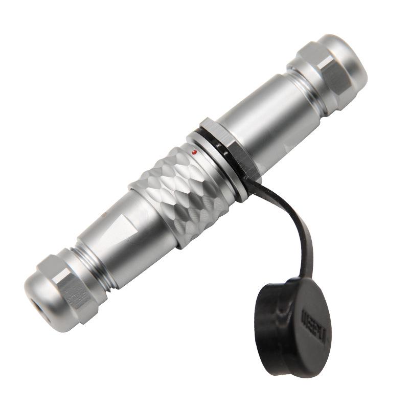 Weipu SF12 Aviation Connector, 2 to 9-Pin Male-Female Straight Pair