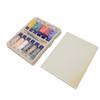 Fingerfarben-Set 12 Farben waschbare Kinder DIY Graffiti Fingerfarben-Set mit Schwamm Schablone Anleitung Stiften