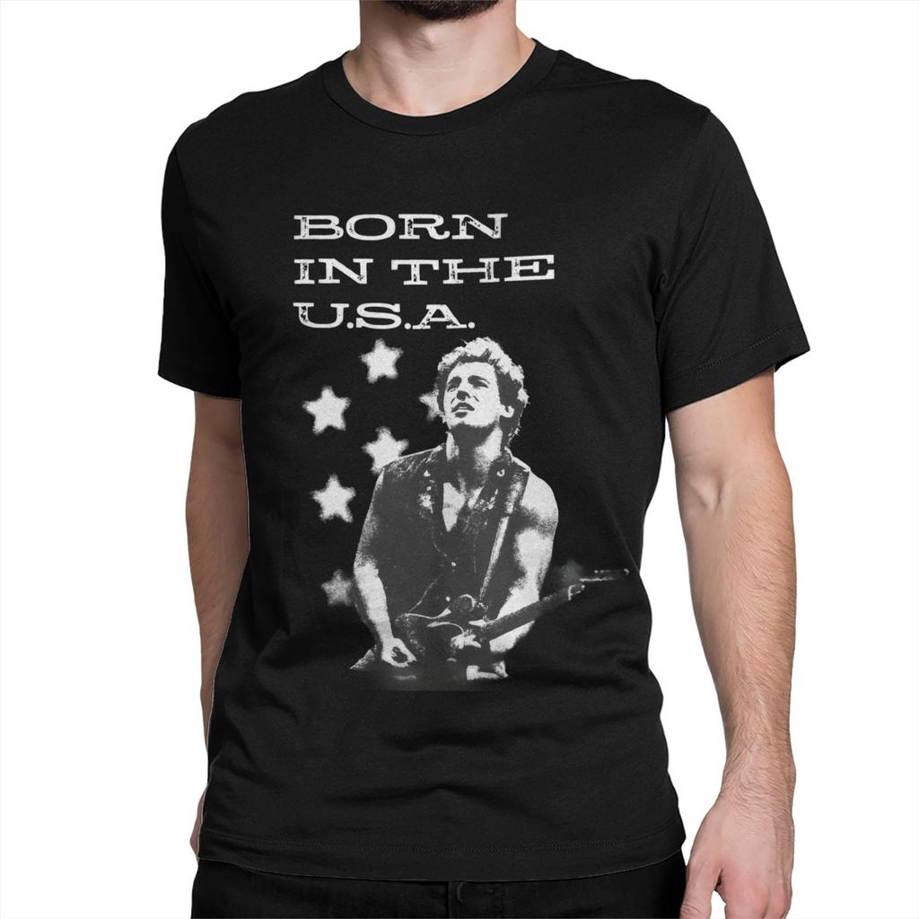 Bruce The E Street Band Springsteen Thunder Road Camisetas Hombre Mujer Algodón Puro Camiseta Divertida Camiseta Ropa Idea de Regalo
