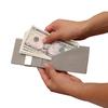 Men's Sophisticated Black Genuine Leather Wallet With Silver Money Clip And Card Holder